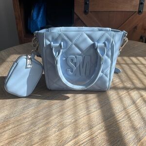Steve Madden Quilted Light Blue Mini Bag Set